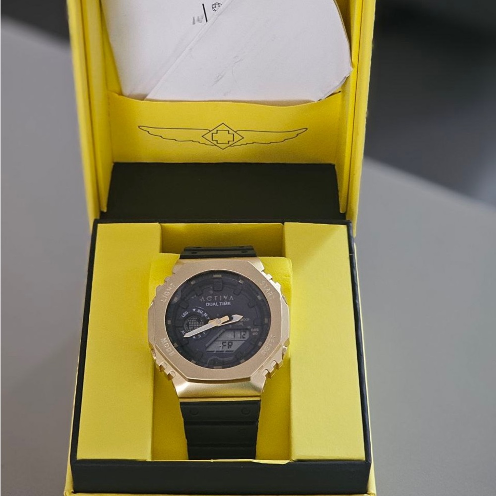 Activa Gold and Black Watch